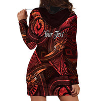 Personalised Polynesia Zodiac Scorpio Hoodie Dress Galaxy Polynesian Pattern Chest Tattoo Style