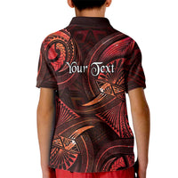 Personalised Polynesia Zodiac Scorpio Kid Polo Shirt Galaxy Polynesian Pattern Chest Tattoo Style