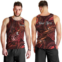 Personalised Polynesia Zodiac Scorpio Men Tank Top Galaxy Polynesian Pattern Chest Tattoo Style