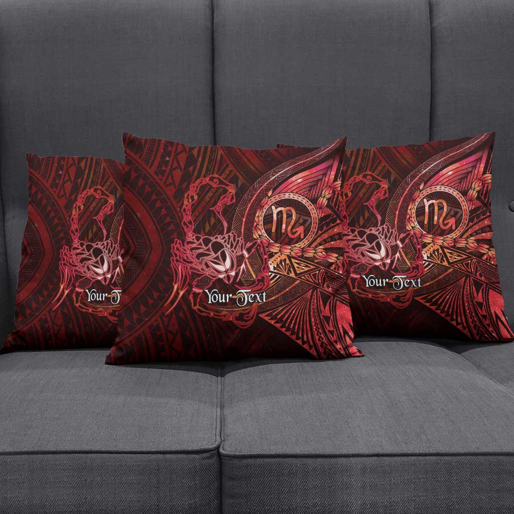 Personalised Polynesia Zodiac Scorpio Pillow Cover Galaxy Polynesian Pattern Chest Tattoo Style