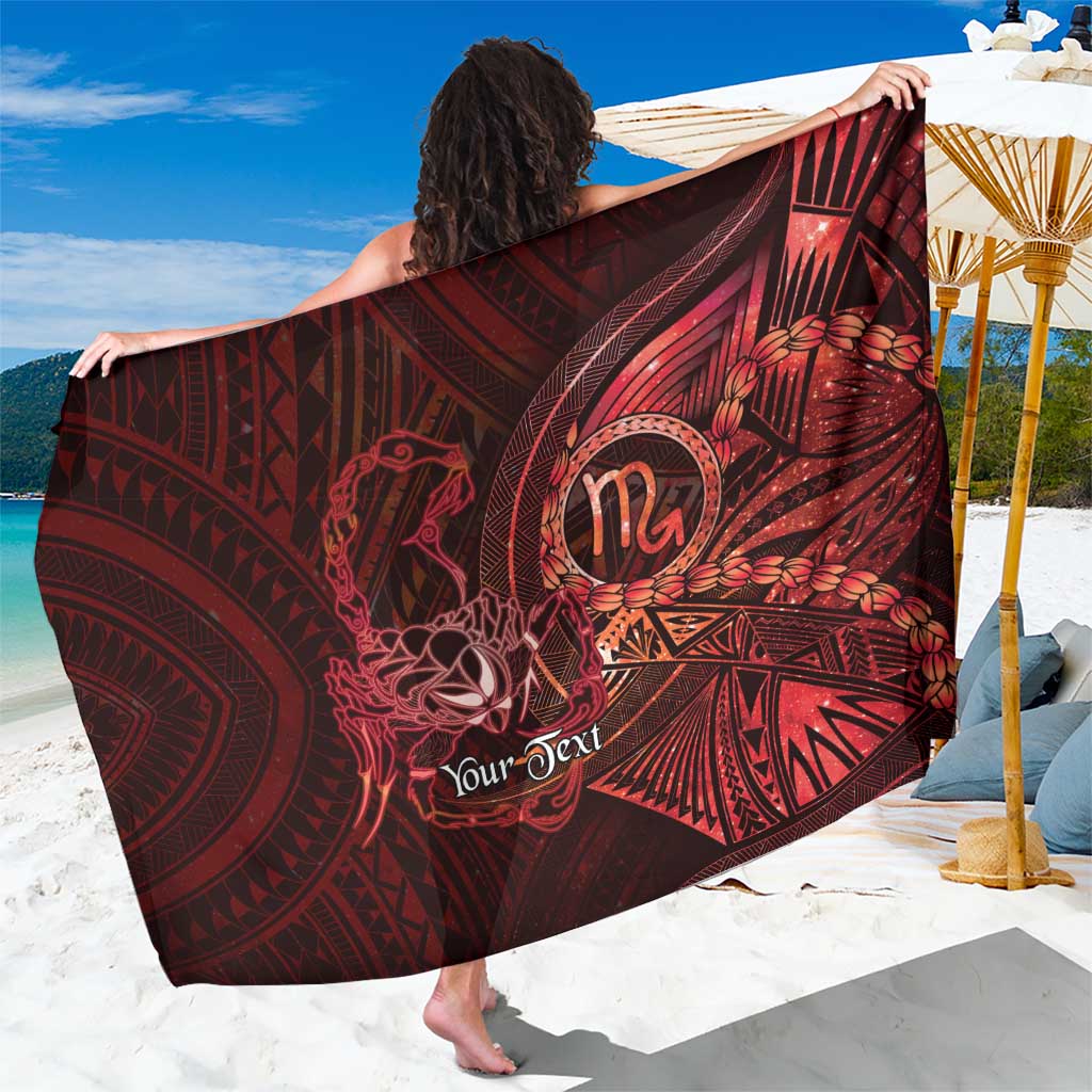 Personalised Polynesia Zodiac Scorpio Sarong Galaxy Polynesian Pattern Chest Tattoo Style