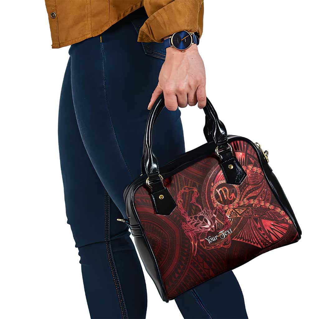 Personalised Polynesia Zodiac Scorpio Shoulder Handbag Galaxy Polynesian Pattern Chest Tattoo Style