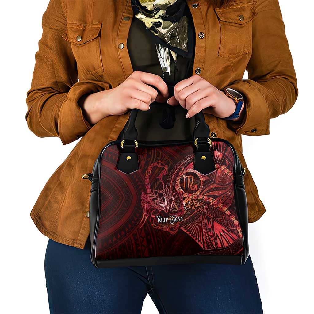Personalised Polynesia Zodiac Scorpio Shoulder Handbag Galaxy Polynesian Pattern Chest Tattoo Style