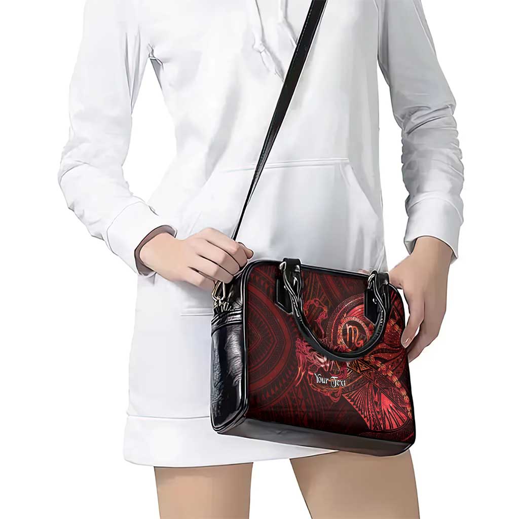Personalised Polynesia Zodiac Scorpio Shoulder Handbag Galaxy Polynesian Pattern Chest Tattoo Style