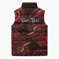 Personalised Polynesia Zodiac Scorpio Sleeveless Puffer Jacket Galaxy Polynesian Pattern Chest Tattoo Style