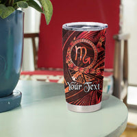 Personalised Polynesia Zodiac Scorpio Tumbler Cup Galaxy Polynesian Pattern Chest Tattoo Style
