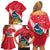New Zealand Christmas In July Family Matching Off Shoulder Short Dress and Hawaiian Shirt Tui Bird With Kowhai Meri Kirihimete
