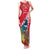 New Zealand Christmas In July Family Matching Tank Maxi Dress and Hawaiian Shirt Tui Bird With Kowhai Meri Kirihimete
