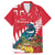 New Zealand Christmas In July Hawaiian Shirt Tui Bird With Kowhai Meri Kirihimete