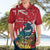 New Zealand Christmas In July Hawaiian Shirt Tui Bird With Kowhai Meri Kirihimete