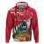 New Zealand Christmas In July Hoodie Tui Bird With Kowhai Meri Kirihimete