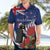 New Zealand Christmas In July Hawaiian Shirt Fiordland Penguin With Pohutukawa Flower