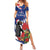 New Zealand Christmas In July Summer Maxi Dress Fiordland Penguin With Pohutukawa Flower