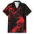 New Zealand Tui Bird Hawaiian Shirt Aotearoa Maori Pattern - Red