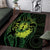 Kia Orana Kuki Airani Area Rug Cook Islands Tangaroa God Tatau Green