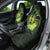Kia Orana Kuki Airani Car Seat Cover Cook Islands Tangaroa God Tatau Green