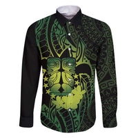 Kia Orana Kuki Airani Family Matching Puletasi and Hawaiian Shirt Cook Islands Tangaroa God Tatau Green