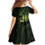 Kia Orana Kuki Airani Family Matching Tank Maxi Dress and Hawaiian Shirt Cook Islands Tangaroa God Tatau Green