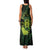 Kia Orana Kuki Airani Family Matching Tank Maxi Dress and Hawaiian Shirt Cook Islands Tangaroa God Tatau Green
