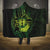 Kia Orana Kuki Airani Hooded Blanket Cook Islands Tangaroa God Tatau Green
