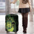 Kia Orana Kuki Airani Luggage Cover Cook Islands Tangaroa God Tatau Green