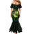 Kia Orana Kuki Airani Mermaid Dress Cook Islands Tangaroa God Tatau Green