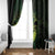 Kia Orana Kuki Airani Window Curtain Cook Islands Tangaroa God Tatau Green