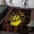 Kia Orana Kuki Airani Area Rug Cook Islands Tangaroa God Tatau Gold
