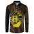 Kia Orana Kuki Airani Button Sweatshirt Cook Islands Tangaroa God Tatau Gold