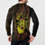 Kia Orana Kuki Airani Button Sweatshirt Cook Islands Tangaroa God Tatau Gold