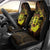 Kia Orana Kuki Airani Car Seat Cover Cook Islands Tangaroa God Tatau Gold