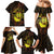 Kia Orana Kuki Airani Family Matching Mermaid Dress and Hawaiian Shirt Cook Islands Tangaroa God Tatau Gold