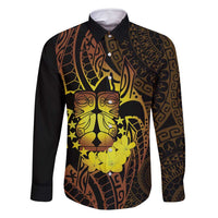 Kia Orana Kuki Airani Family Matching Mermaid Dress and Hawaiian Shirt Cook Islands Tangaroa God Tatau Gold