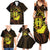 Kia Orana Kuki Airani Family Matching Summer Maxi Dress and Hawaiian Shirt Cook Islands Tangaroa God Tatau Gold