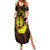 Kia Orana Kuki Airani Family Matching Summer Maxi Dress and Hawaiian Shirt Cook Islands Tangaroa God Tatau Gold