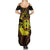 Kia Orana Kuki Airani Family Matching Summer Maxi Dress and Hawaiian Shirt Cook Islands Tangaroa God Tatau Gold