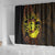 Kia Orana Kuki Airani Shower Curtain Cook Islands Tangaroa God Tatau Gold