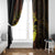 Kia Orana Kuki Airani Window Curtain Cook Islands Tangaroa God Tatau Gold