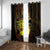Kia Orana Kuki Airani Window Curtain Cook Islands Tangaroa God Tatau Gold