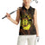 Kia Orana Kuki Airani Women Sleeveless Polo Shirt Cook Islands Tangaroa God Tatau Gold
