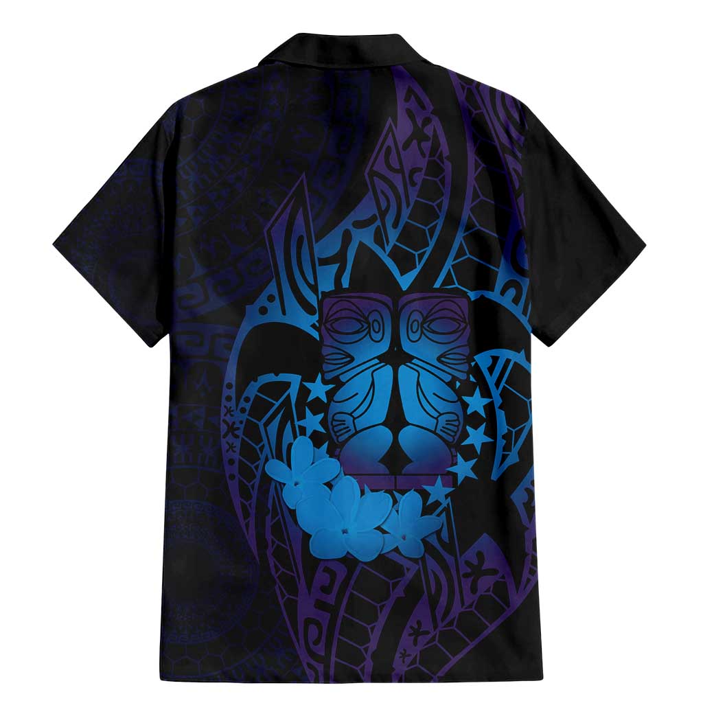 Kia Orana Kuki Airani Family Matching Mermaid Dress and Hawaiian Shirt Cook Islands Tangaroa God Tatau Purple