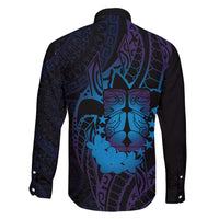 Kia Orana Kuki Airani Family Matching Mermaid Dress and Hawaiian Shirt Cook Islands Tangaroa God Tatau Purple