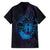 Kia Orana Kuki Airani Family Matching Off Shoulder Maxi Dress and Hawaiian Shirt Cook Islands Tangaroa God Tatau Purple
