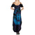 Kia Orana Kuki Airani Family Matching Summer Maxi Dress and Hawaiian Shirt Cook Islands Tangaroa God Tatau Purple
