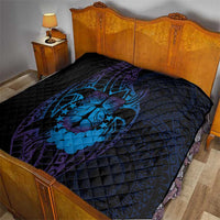 Kia Orana Kuki Airani Quilt Cook Islands Tangaroa God Tatau Purple