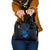 Kia Orana Kuki Airani Shoulder Handbag Cook Islands Tangaroa God Tatau Purple