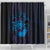 Kia Orana Kuki Airani Shower Curtain Cook Islands Tangaroa God Tatau Purple