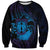 Kia Orana Kuki Airani Sweatshirt Cook Islands Tangaroa God Tatau Purple