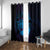 Kia Orana Kuki Airani Window Curtain Cook Islands Tangaroa God Tatau Purple
