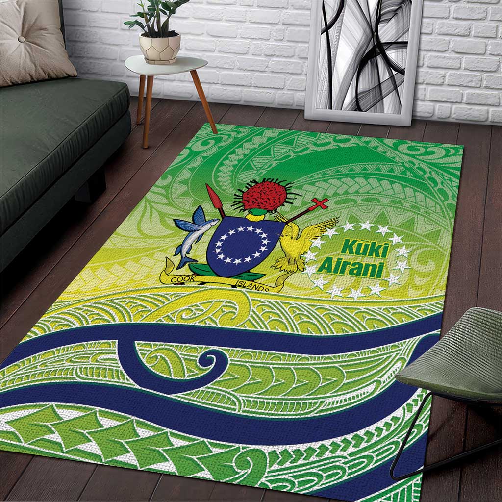 Te Maeva Nui Cook Islands Area Rug 60th Independence Anniversary Proud